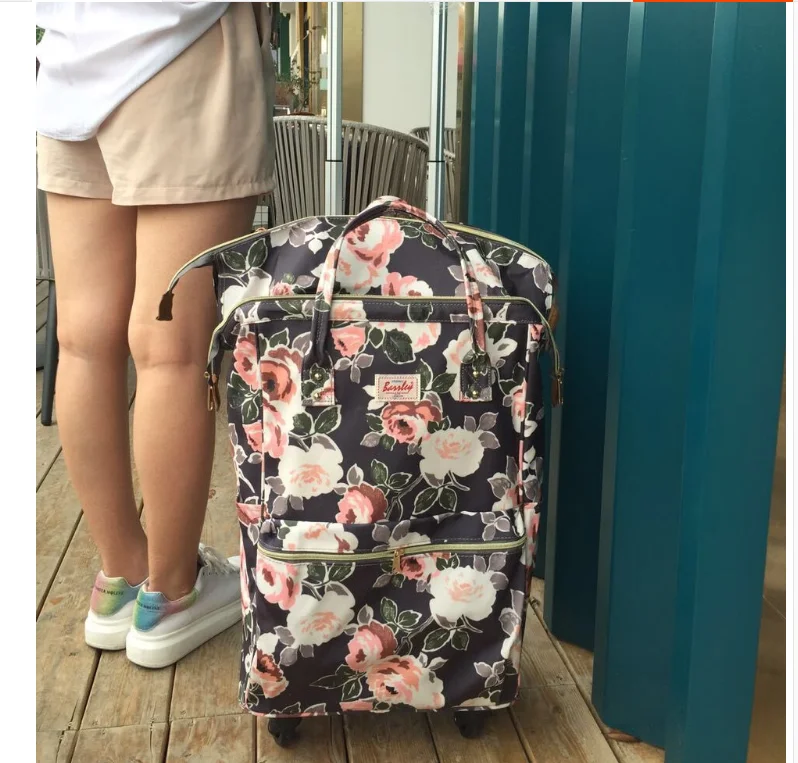 Women Carry On Rolling Luggage Backpack For Women Wheeled Backpack Travel  Trolley Bags On Wheels Trolley Suitcase Wheeled Bags - Travel Tote -  AliExpress