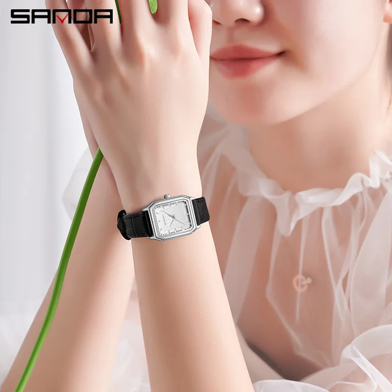 SANDA 1121 Fashion elegant Mini women's Water Resistant Quartz Movement Business Women New Arrival Analog Wrist Watch Hands 5