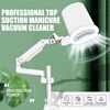 Nail Art Lighting Vacuum Cleaner, 4 White Holder Tools, High-End Superior Suction, Quiet, Commercial Nail Salon 1