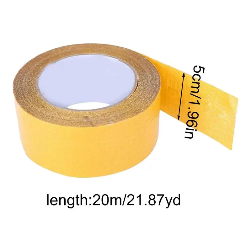 Double Sided Carpet Tape Water Resistant Carpet Tape For Area Rugs Anti  Skid Mesh Glue For Poster Kitchen Yard Garage 2inx20yd