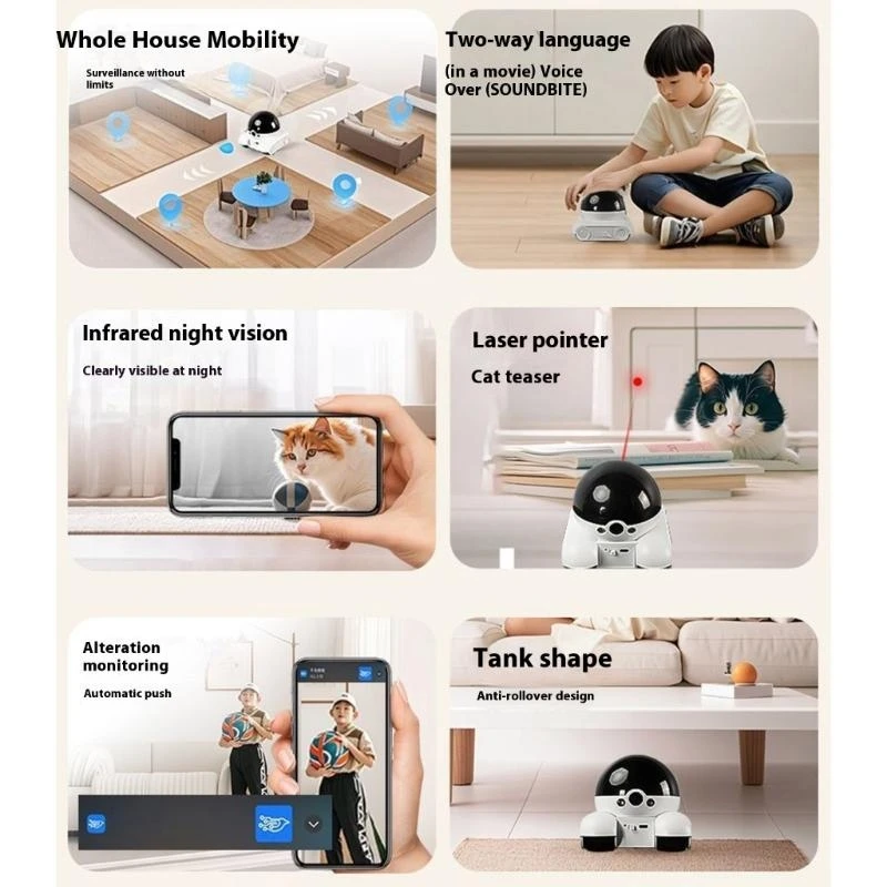 Pet Camera Security Robot 4