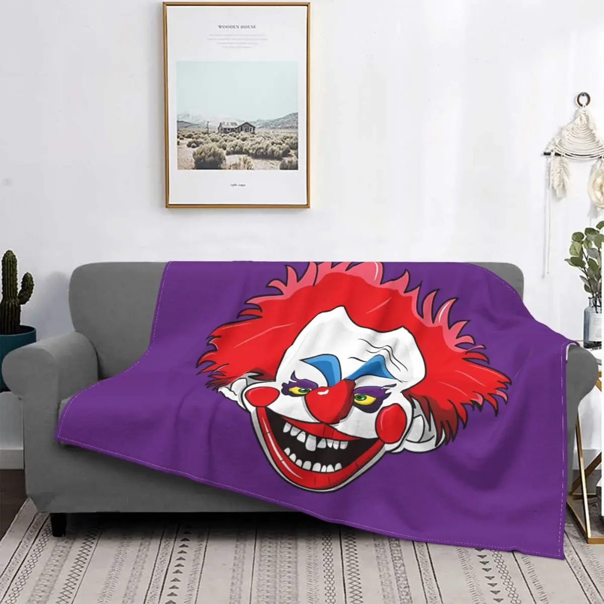 

Killer Klowns From Outer Space Film Blanket Fleece Rudy Breathable Super Warm Throw Blankets For Bedding Travel Bedspread