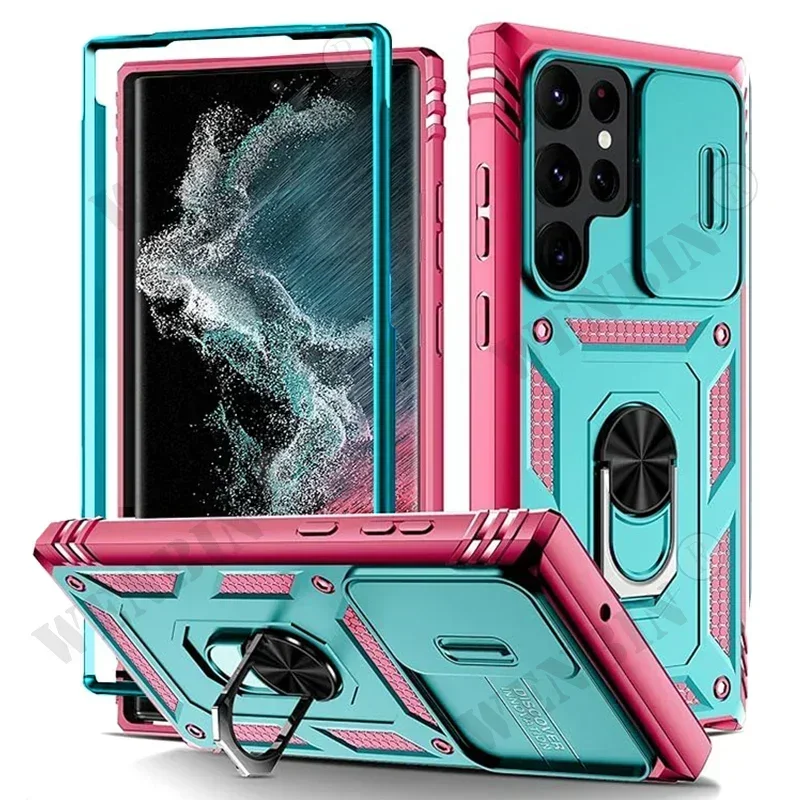Heavy Duty Case with 360° Kickstand and Camera Protection