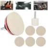 Car Windscreen Glass Scratch Remover 100g Cerium Oxide Powder Polishing Kit Wheels Set Polish Pads Glass Polishing Tool 4