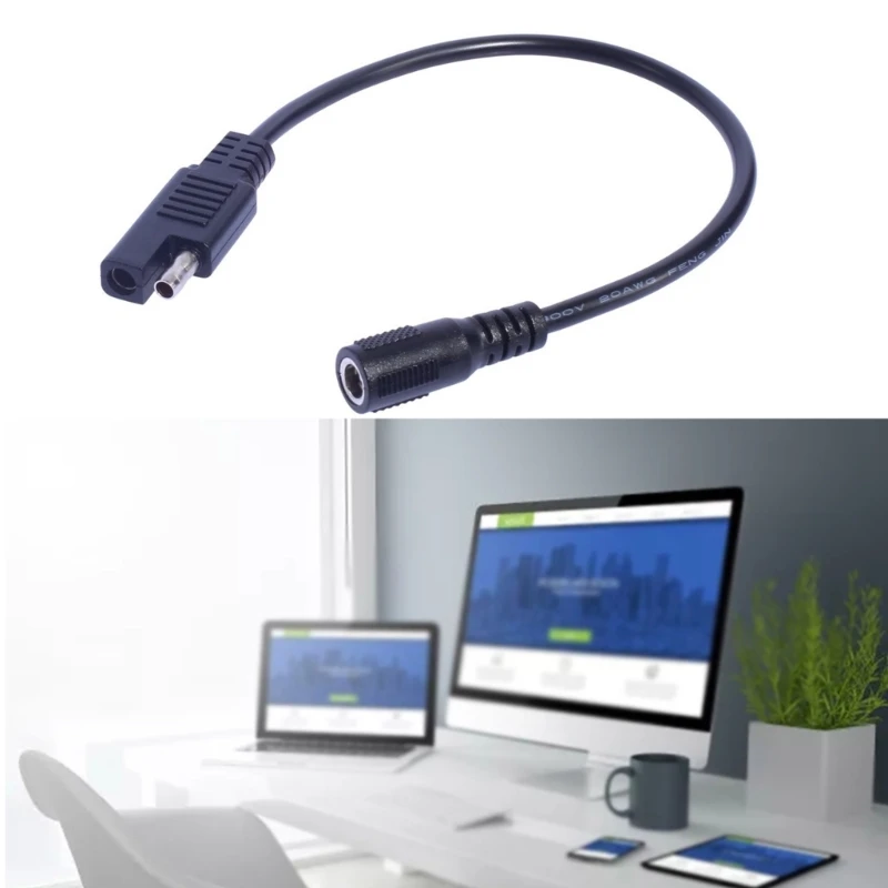 

DC5521 Female to SAE Power Cord, Solar Panel SAE Connector Charging Connection Extension Cord Conversion Wire Drop Shipping