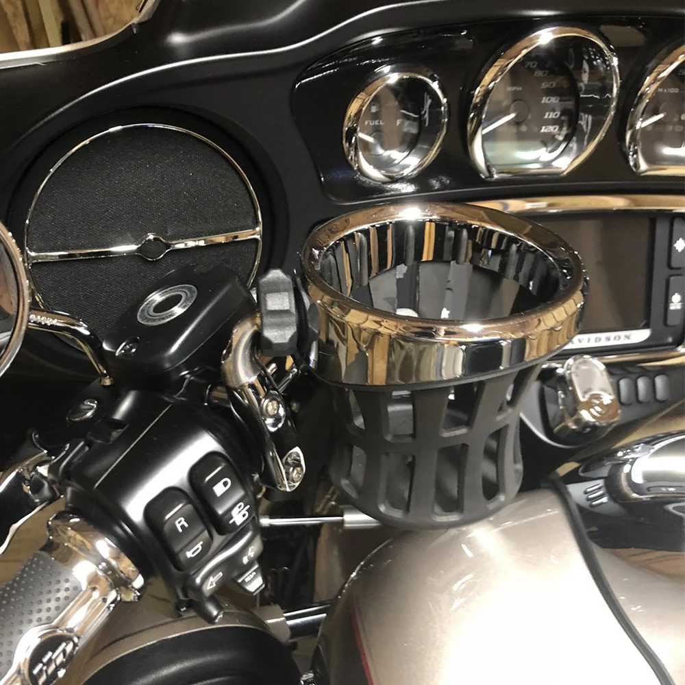 

Держатель для напитков ROAD KING ROADKING, хромированный и резиновый держатель для напитков с креплением в виде перца