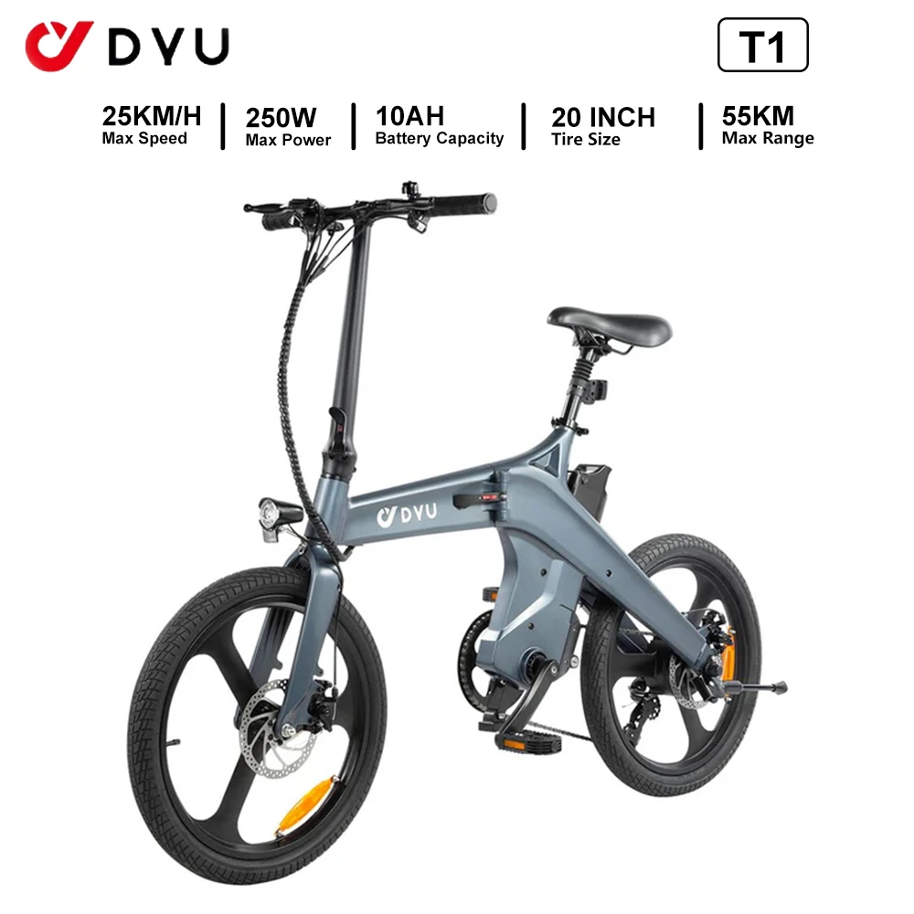 Vélo électrique Pliant Ulzomo Delphin 20" 250W - Batterie 13Ah, Autonomie 89 Km, Vitesse 25 Km/h, Vert