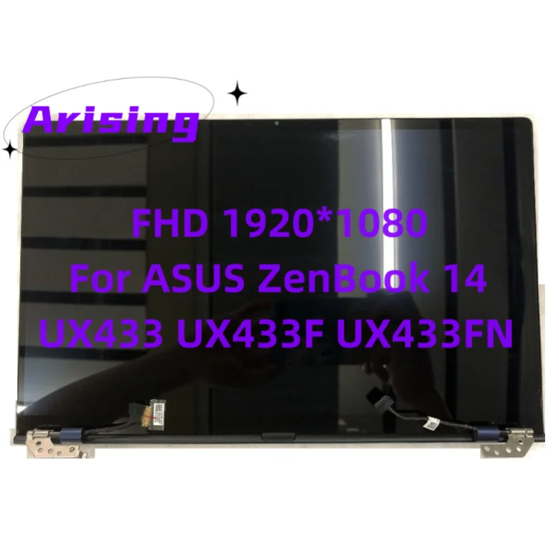 

Original LCD Screen Assembly Top Half Parts For ASUS ZenBook 14 UX433 UX433F UX433FN FHD 30PINS Replacement Matrix