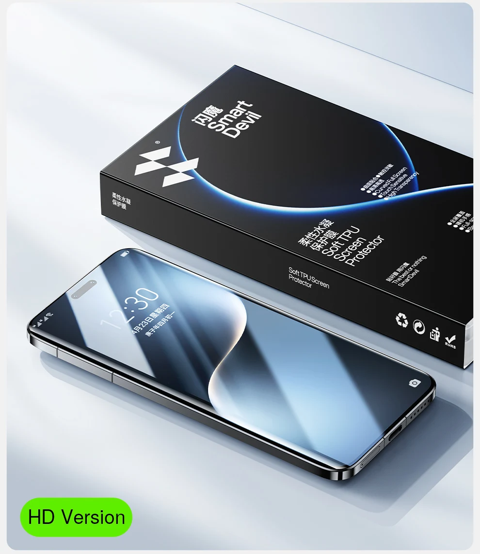 SmartDevil Weicher Displayschutz für HONOR Magic 7Pro HD Hydrogel-Folie für Magic7R SR Gebogene Vollbildfolie für Magic6Pro – Detail 15