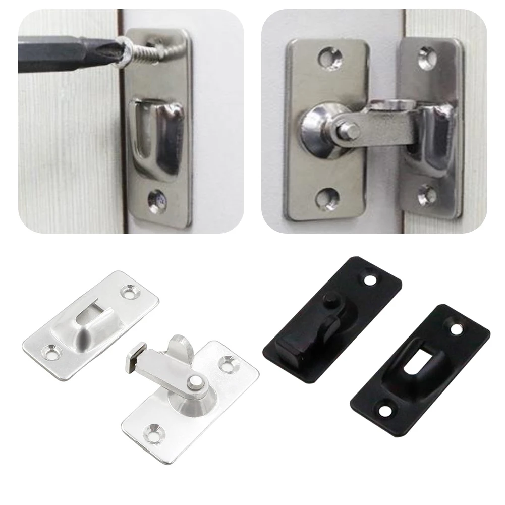 Description Picture 4 of item90 Degree Right Angle Door Lock 90 Degree Barn Door Latch Bolt Door Lock Buckle Security Door Lock Window Lock Bar Bolt