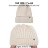 Baby Turban Hats 100% Acrylic Star Label Stick Caps Boys Girls Winter Warm Knitted Bonnet Kids Solid Beanies Crochet Headwraps 5