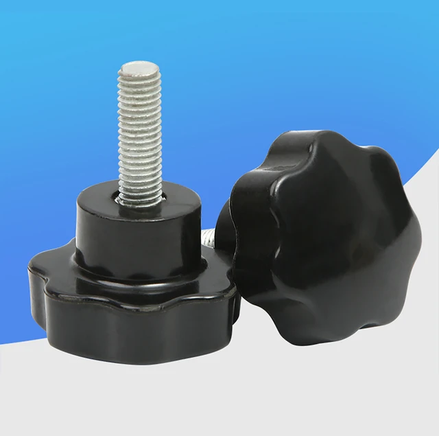 Thumb Hand Knob Nut Handle Star Handle Nut ( BLACK ) M4 M5 M6 M8 M10