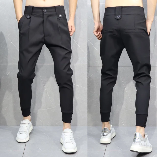 Spring Summer Cargo Pants Men Thin Quick-drying Ankle Length Harem Pants  Casual Men's Fashion Loose Streetwear Joggers Trousers - Casual Pants -  AliExpress