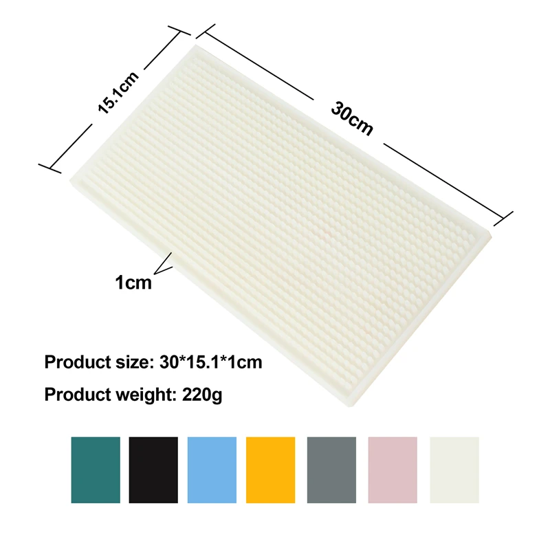 Premium Silicone Bar Mat - Durable & Stylish Spill-Proof Countertop Accessory for Home, Bars, and Restaurants