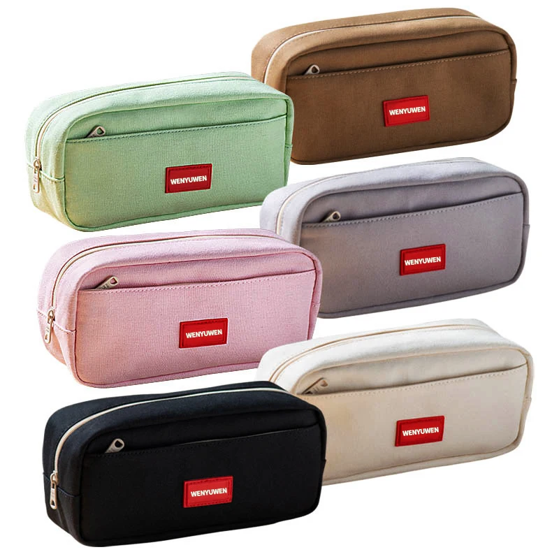 Large Capacity Pencil Case Kawaii Korean Stationery Pencil Pouch Fresh Style Pencil Bag School Pencil Cases Trousse Scolaire