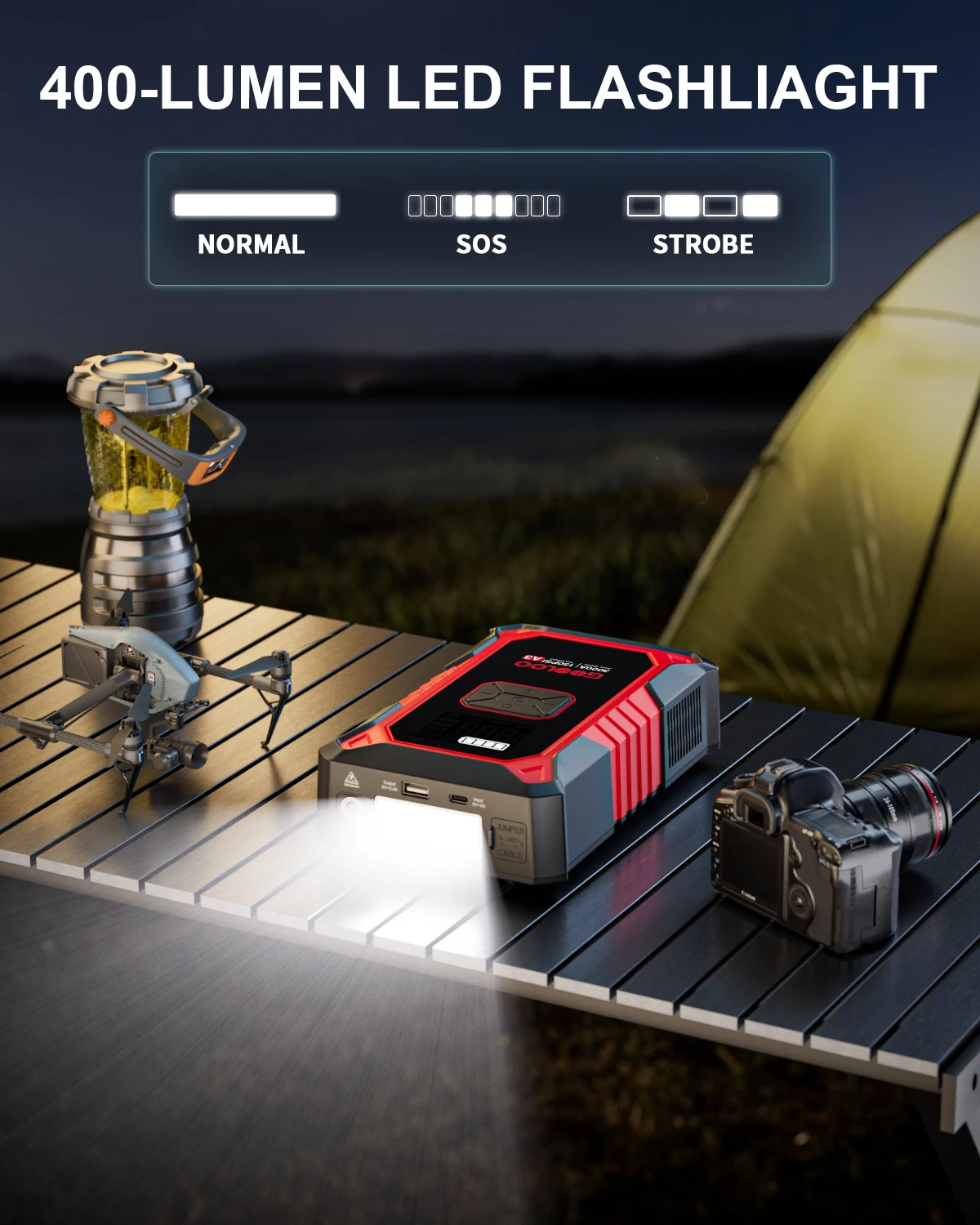 Jump Starter with Air Compressor 5