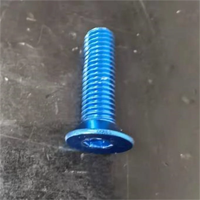 10PCS Colorful Aluminum Countersunk Hex Screws - Assorted Sizes