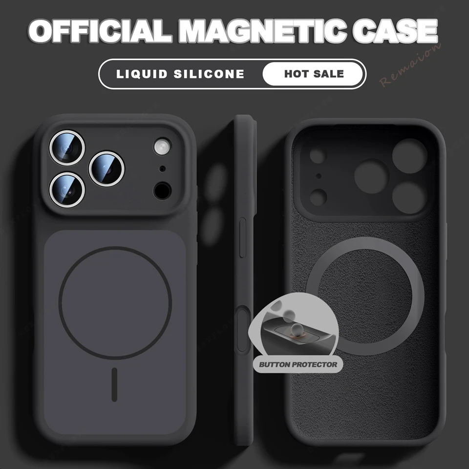 ตัวเลือกสินค้า เคสแม่เหล็กซิลิโคนเหลว iPhone 17/16/15 Pro Max พร้อม Magsafe