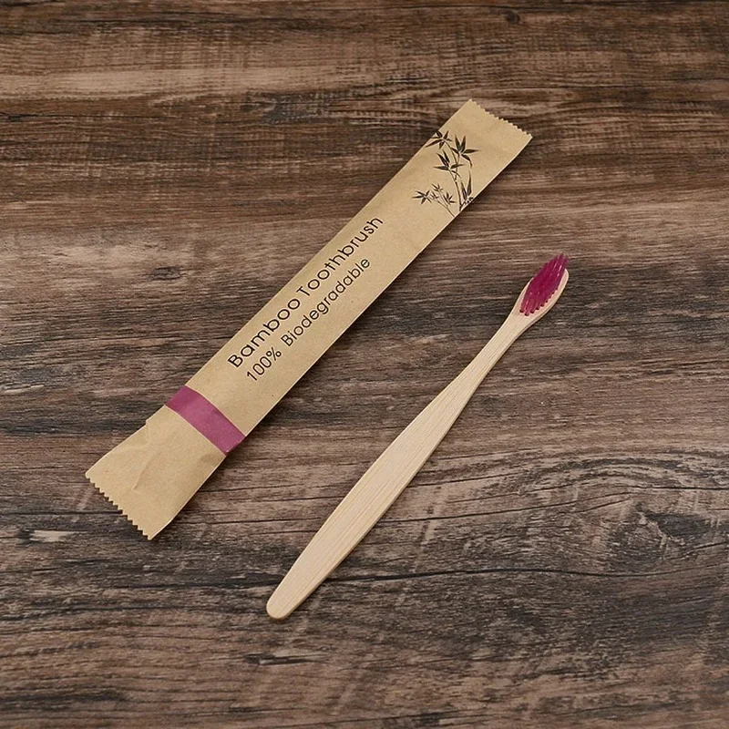 Eco-Friendly Reusable Bamboo Toothbrush Set - Soft Bristles