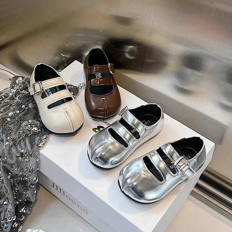 Leather Mary Jane Shoes for Girls Autumn