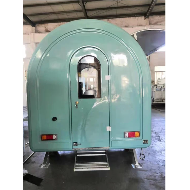 Round Food Trailer For Sale 2024 New 280 Food Truck Mobile Fast Food Cart Mobile  Open Concession Outdoor Kitchen Pizza Trailer granite kitchen sink single basin round white