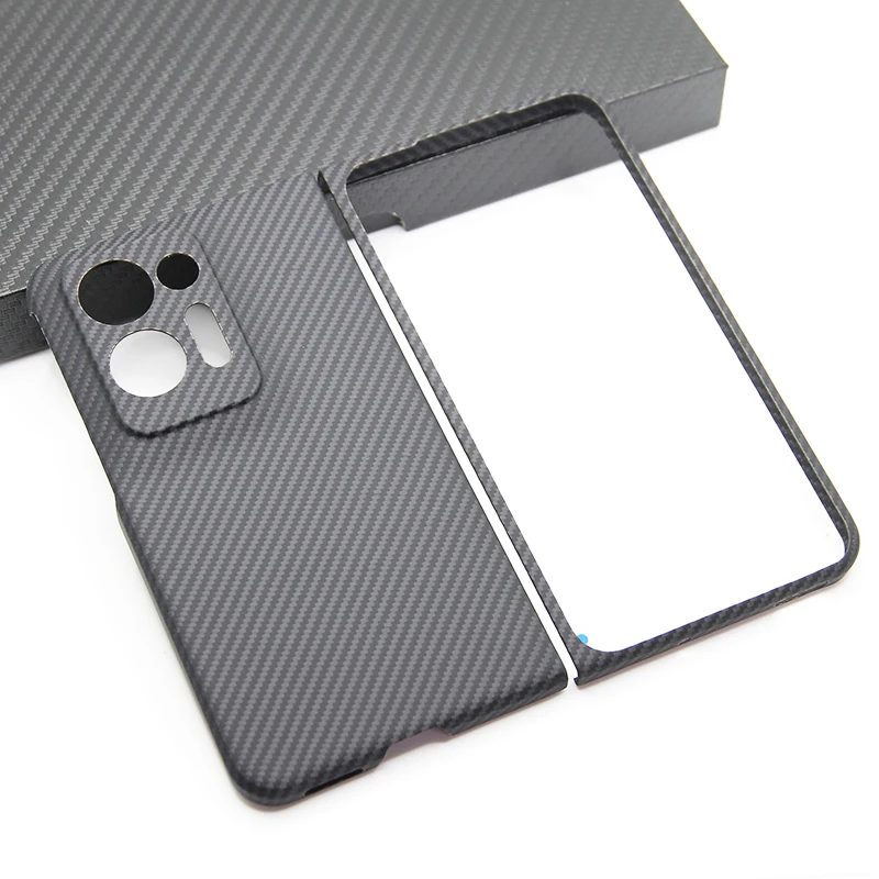 

ZXKE carbon fiber phone case for OPPO FIND N2 thin and light attributes 600D fine grain aramid fiber hard shell