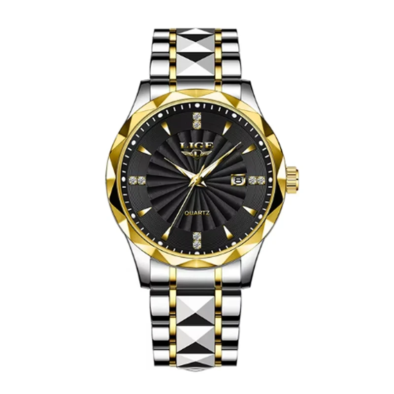 LIGE Luxury Women's Luminous Quartz Waterproof Stainless Steel Watch