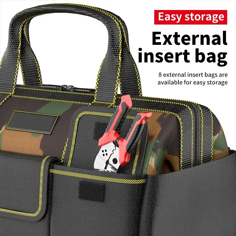 Professional Electrician Tool Bag - Reflective, Waterproof, Multi-Pocket, Durable Oxford - 4 Sizes Available 5