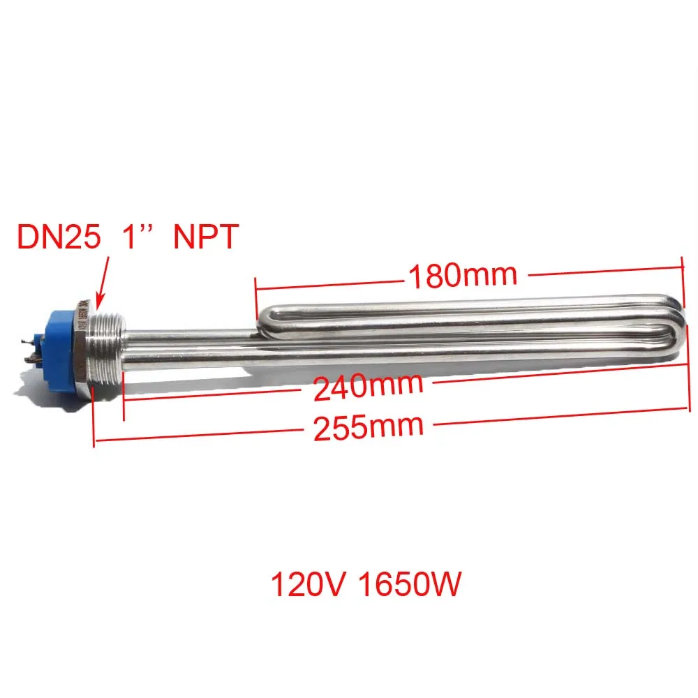LJXH 120V 1650W Foldback Water Heater Element Screw-In Lime Life Heating  Element with Low Watt Density - AliExpress