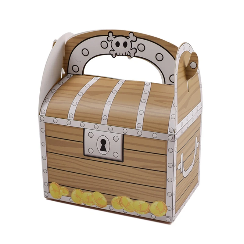 5/10/20PCS Pirate Treasure Goodies Boxes – Party Favor Boxes for Kids Pirate Theme Birt... - SKU CFB01934 - UGI Packaging