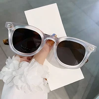 SO & EI mode lunettes de soleil ovales femmes rétro Rivets bleu vert nuances UV400 hommes tendance lunettes de soleil 3