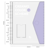 A4 Ring Binder 4-Hole Student Exam File Holder, Office Document Organizer with Detachable & Replaceable Inserts 5