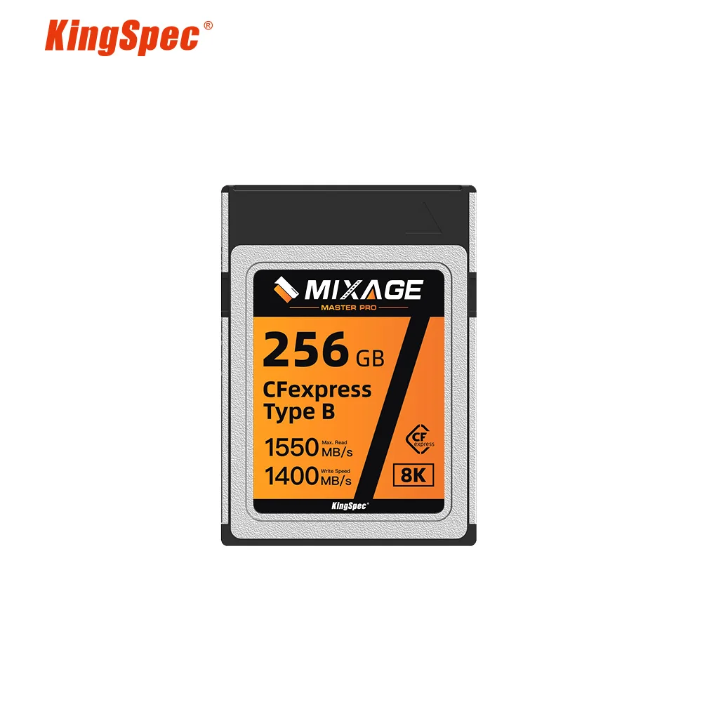 KingSpec 128g 256g 512GB CFexpress 유형 B 카드 Canon R5 DX3 Nikon D6 Z6 Z7 Panasonic S1 S1R 용 1TB CF Express 메모리 카드
