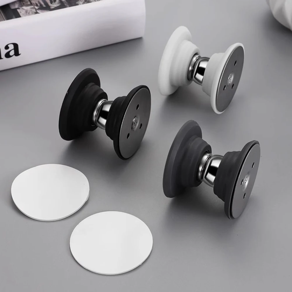 Door Stopper Magnetic Door Stopper Rubber UFO Magnetic Door Suction Indoor Bedroom Door Floor Suction Handle Protector