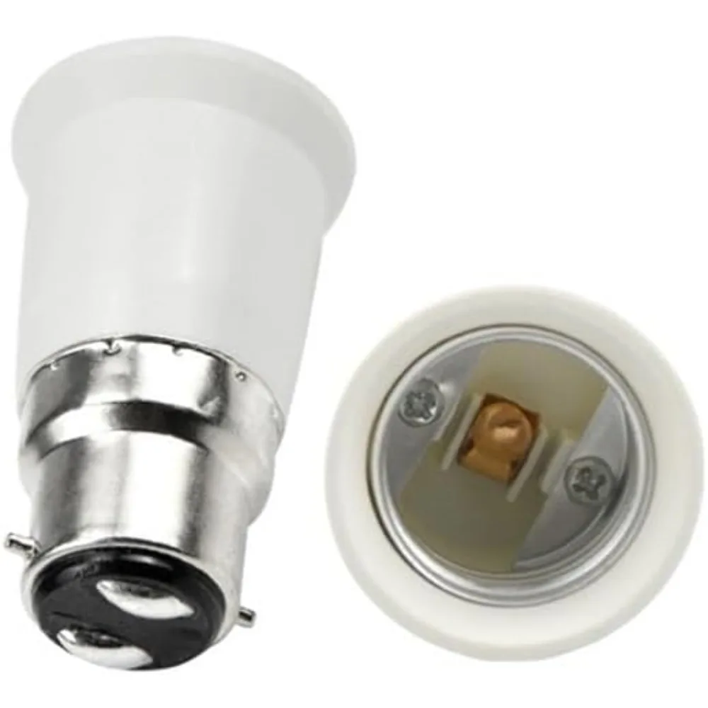 10 Pcs Durable Long-time Using B22 To E27 Screw Lamp Holder Convenient Conversion Converter Lamp