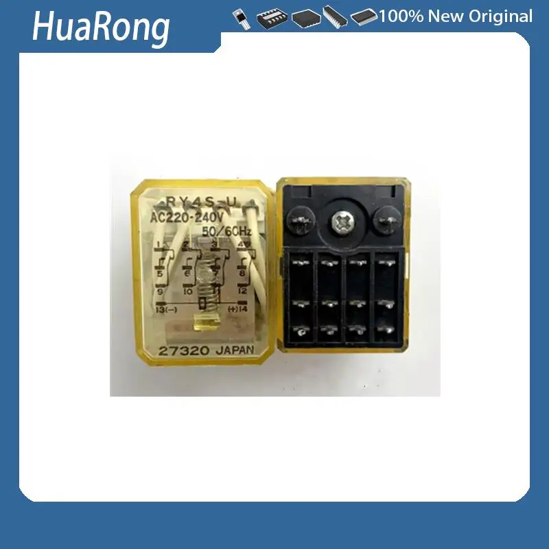 2 Pz/Lotto Ry4S-U-Ac220-240V 14Pin