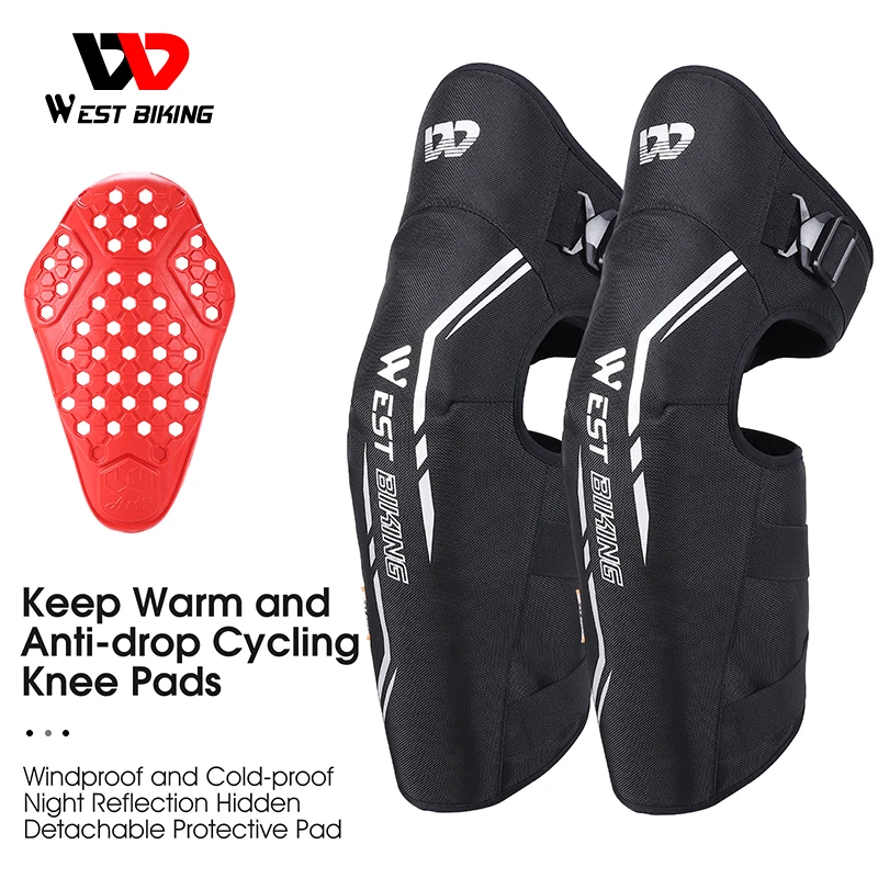 westbiking-オートバイの暖かい膝パッド、オートバイの乗馬パッド、防風サイクリングレッグウォーマー、屋外保護ガード、冬