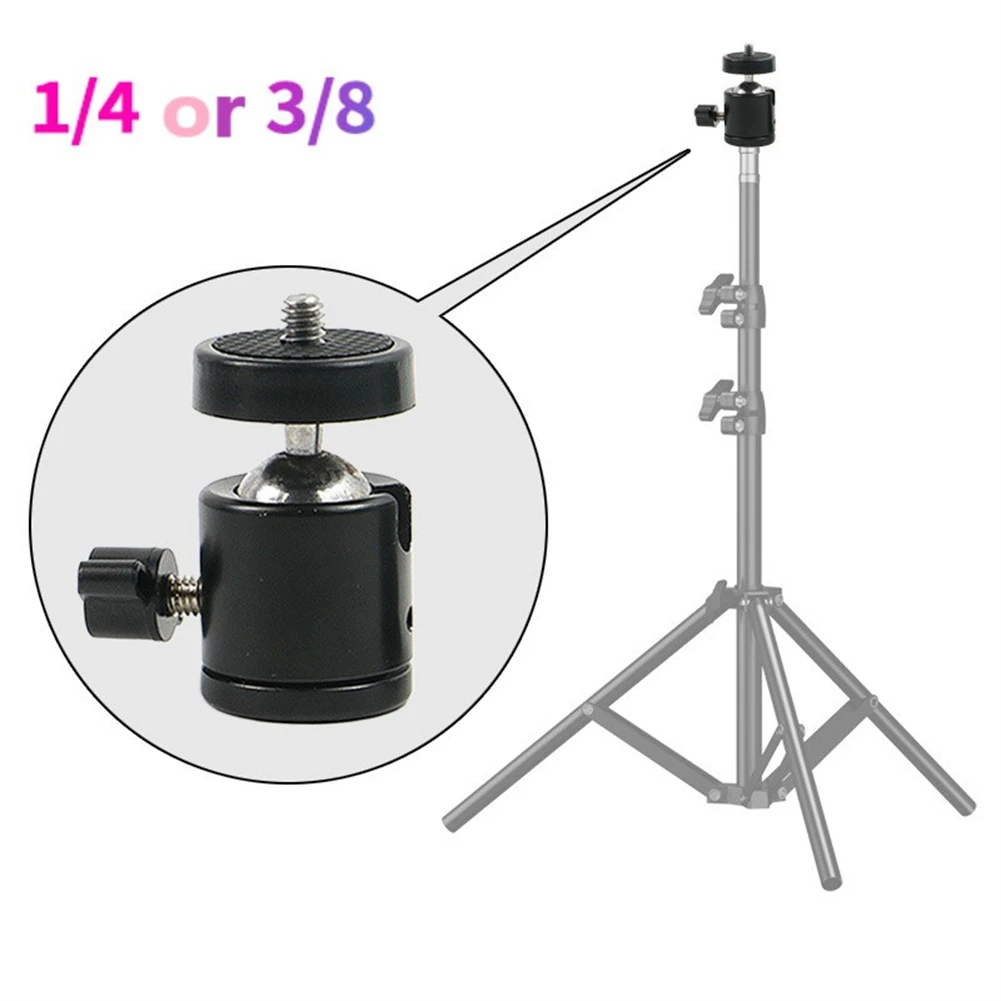 Ball Head Mount Adapter Ballhead Clamp Ball Adapter 1/4&3/8 Screw For DSLR Camera Mic Stand Camera Accessories camera ball head mount