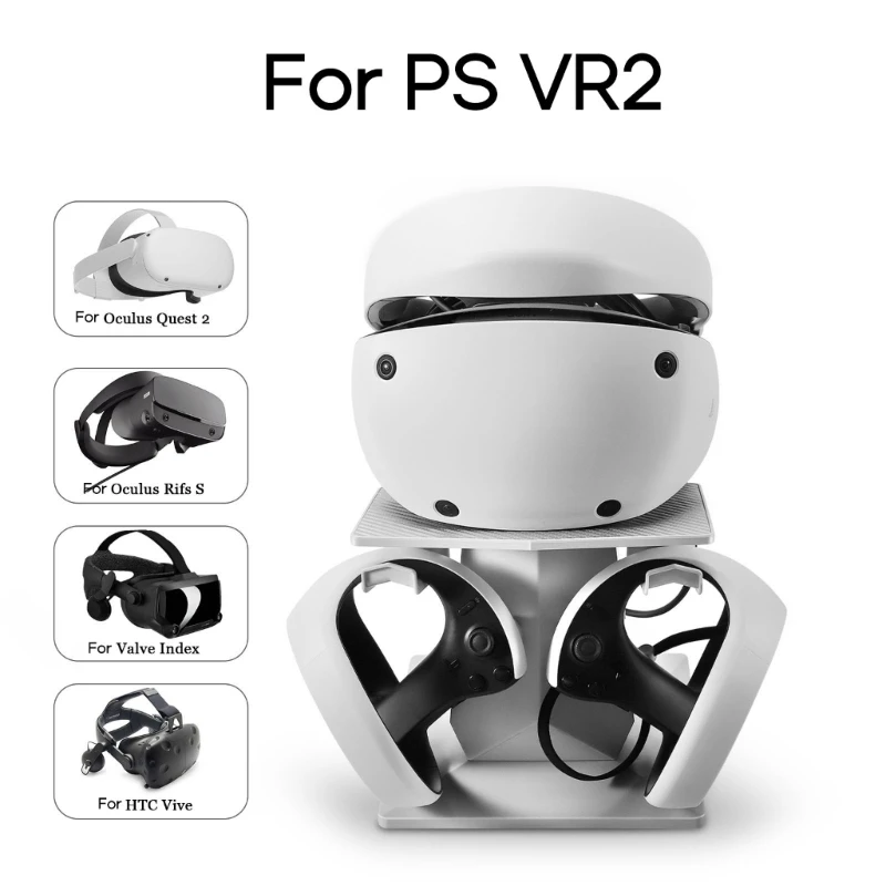 

Стабильная подставка виртуальной реальности для гарнитуры PS VR2, улучшенная стабильная и безопасная основа, устойчивая к царапинам стойка виртуальной реальности, держатель гарнитуры