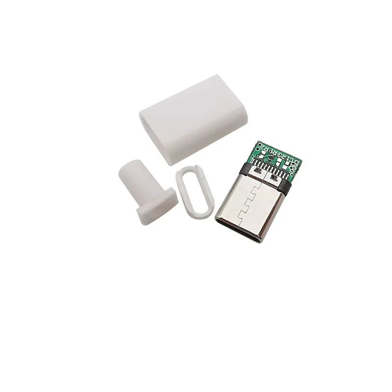 USB Type C Male Plug Soldering Kit - 10 Pack Connector Set for DIY Charging Cable Repair and Assembly