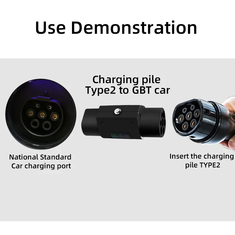 32A EV Charger Converter Type 2 to GBT EV Adapter Charging Station IEC 62196 to gbt Electric Car Charging Adapter ev charger