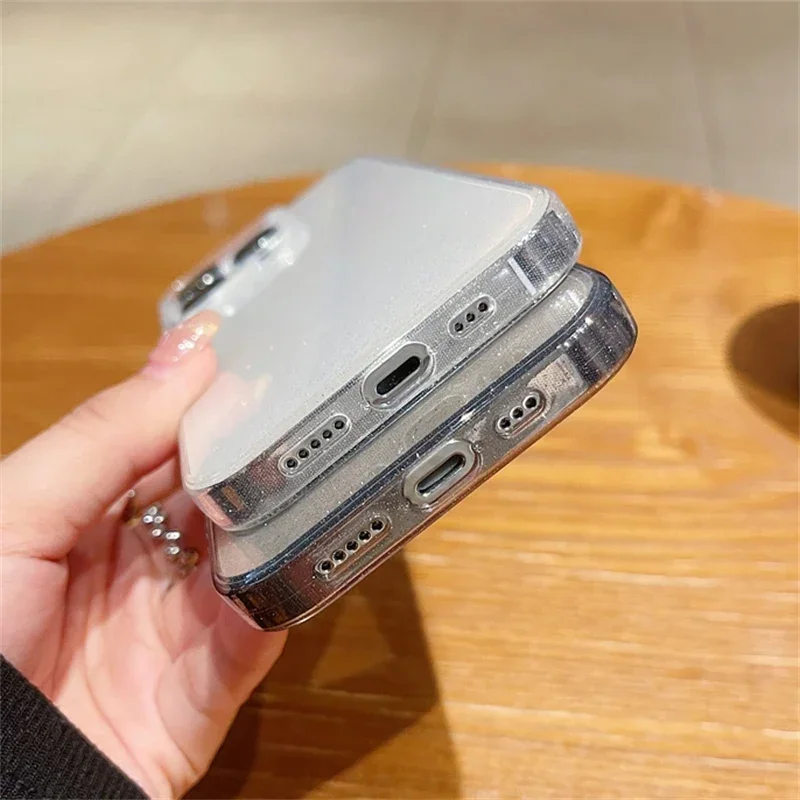 Luxury Glitter Bling Transparent Shockproof Soft TPU Phone Case