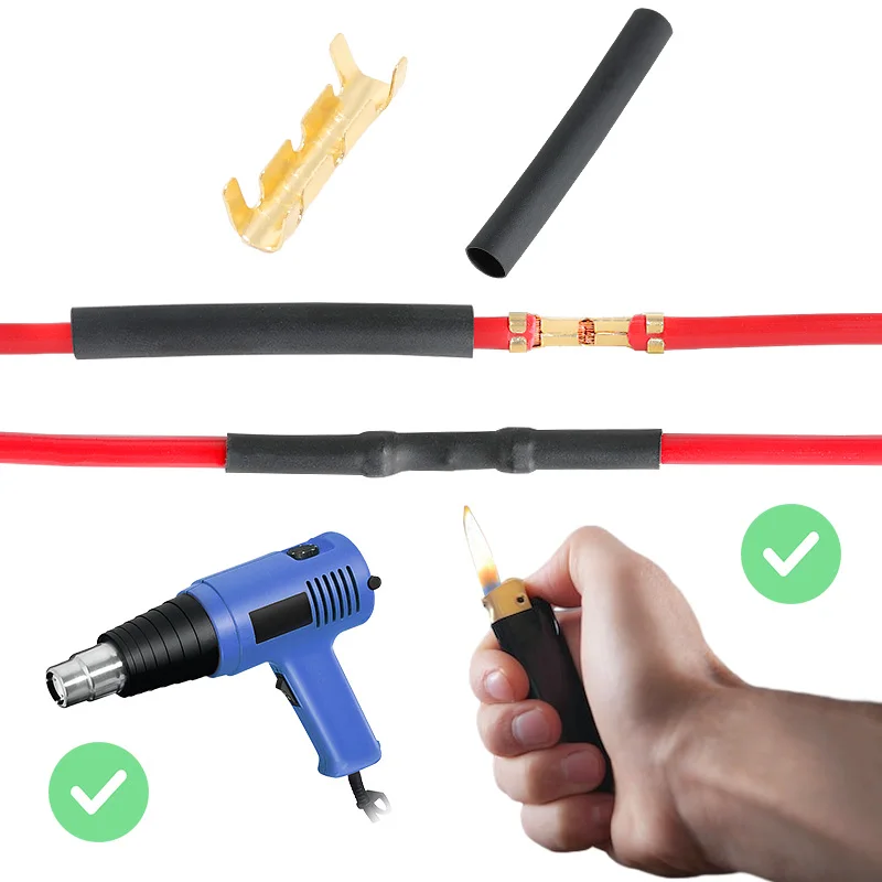 50/100 세트 U 자형 와이어 커넥터 빠른 연결 0.5-1.5mm² 케이블 밀폐형 슬리브 절연 전기 압착 단자