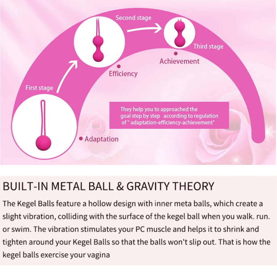 Silicone Vagina Balls Sex Toys Women Vagina Tighten Exercise Kegel Balls Ben Wa Vibrators