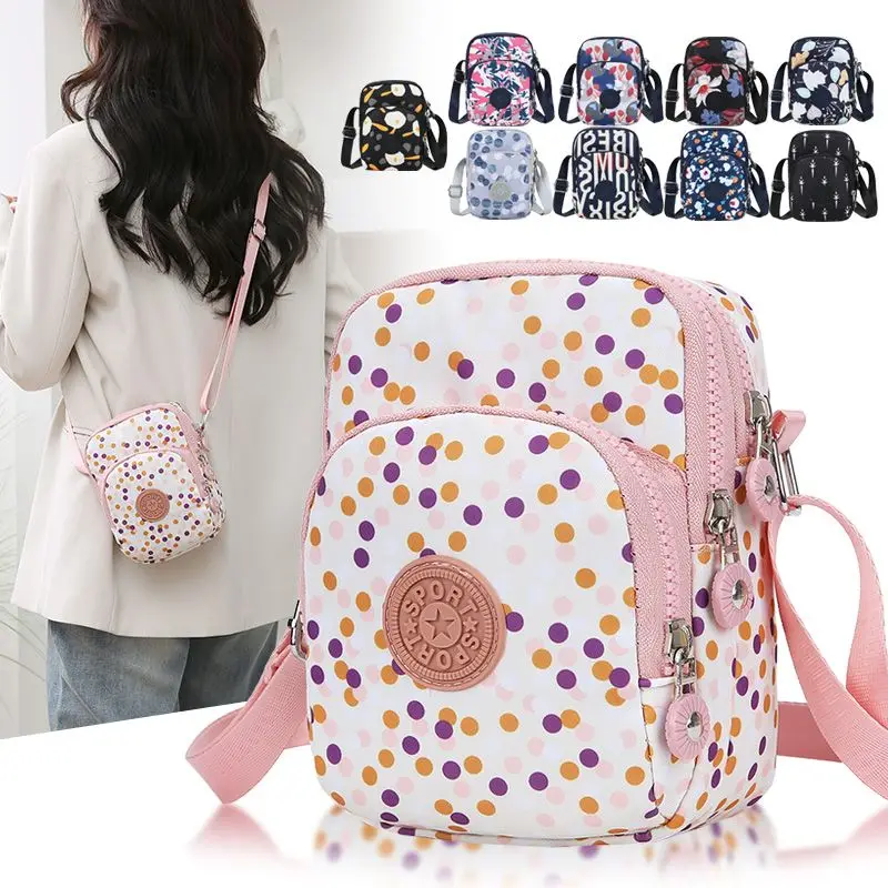 

2024 New Fashion Multifunctional Lightweight printed shoulder bag Phone storage bag