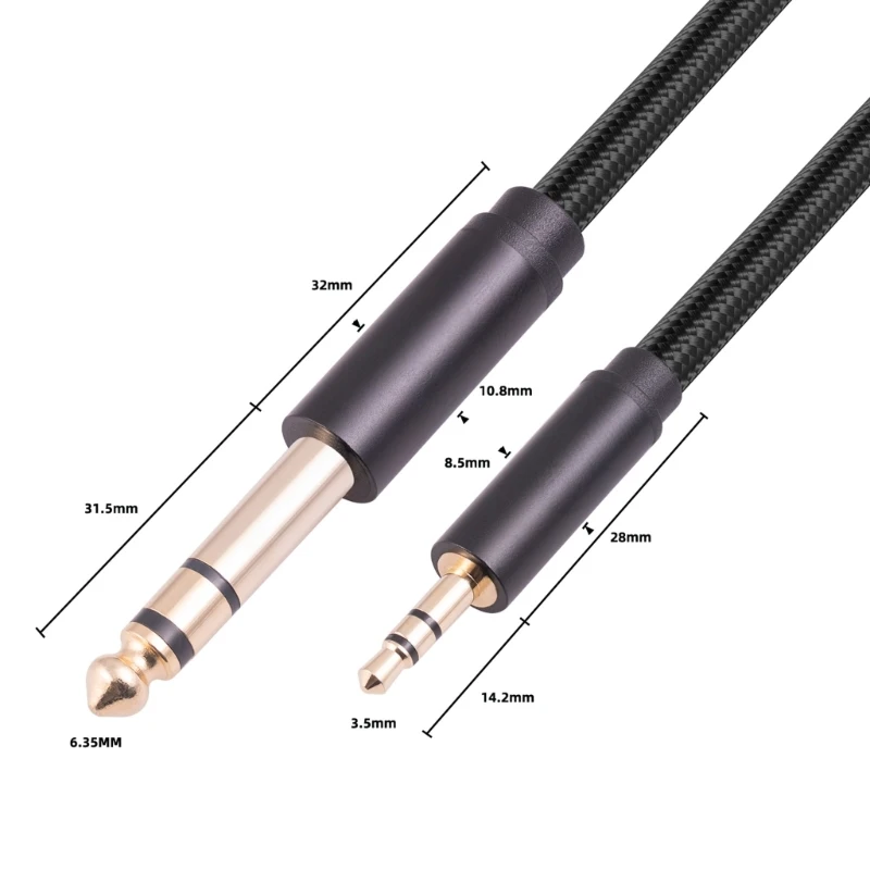 Ŀ 3.5mm 1/8ġ  6.35mm 1/4ġ  TRS Ϸ  ׷  ̺
