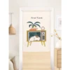 Japanese Cartoon Cat Door Curtain Noren Kitchen Living Room Partition Bookcase Shoe Cabinet Dust Cover Curtain Hanging Opaque 3