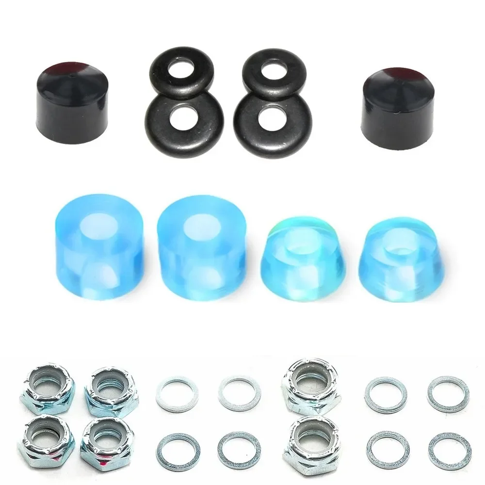 Skateboard PU rubber shock absorber set bush washers 90a hard longboard pivot tube accessories cups skateboard accessories
