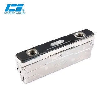IceManCooler 풀 니켈 마이크로 채널 다이렉트 터치 메모리 칩, RAM 아머 워터 블록, 2 RAM 소켓, 오버클럭 구리 쿨러, G1/4 인치