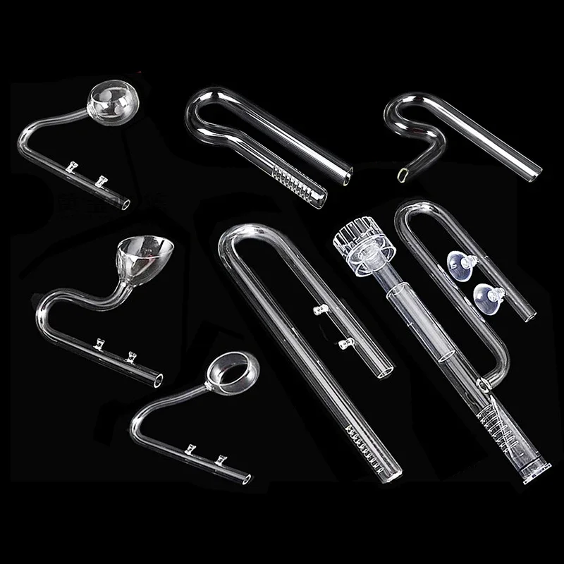 Aquarium glass water inlet and outlet oil removal film water inlet set filter barrel and outlet pipe holder aquarium accessories
